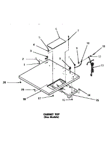 06 - Cabinet Top parts for Amana Dryer DG6240 from AppliancePartsPros.com