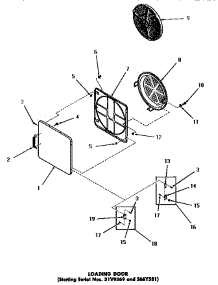 18 - Loading Door parts for Amana Dryer DG6241 from AppliancePartsPros.com