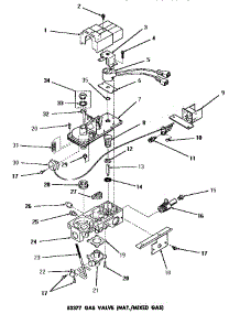 06 - 53377 Gas Valve (Nat.  /  Mixed Gas) parts for Amana Dryer DG6270 from AppliancePartsPros.com