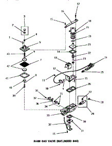 07 - 54488 Gas Valve (Nat.  /  Mixed Gas) parts for Amana Dryer DG6270 from AppliancePartsPros.com
