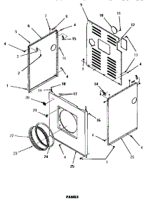 21 - Panels parts for Amana Dryer DG6270 from AppliancePartsPros.com