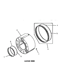 09 - Clothes Drum parts for Amana Dryer DG6271 from AppliancePartsPros.com