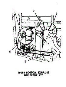 03 - 160P3 Bottom Exhaust Deflector Kit parts for Amana Dryer DG9031 from AppliancePartsPros.com