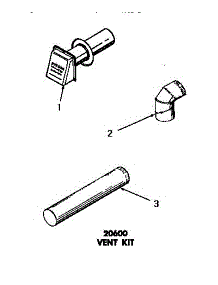 04 - 20600 Vent Kit parts for Amana Dryer DG9031 from AppliancePartsPros.com