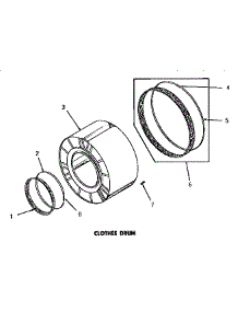07 - Clothes Drum parts for Amana Dryer DG9031 from AppliancePartsPros.com
