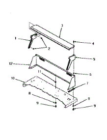 08 - Control Hood parts for Amana Dryer DG9031 from AppliancePartsPros.com