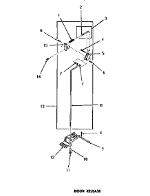 10 - Door Release parts for Amana Dryer DG9031 from AppliancePartsPros.com