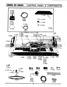 03 - Control Panel & Components parts for Maytag Dryer DG906 from AppliancePartsPros.com