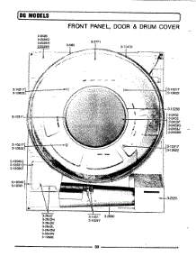 06 - Front Panel, Door & Drum Cover parts for Maytag Dryer DG906 from AppliancePartsPros.com