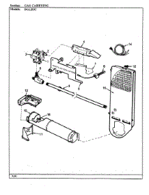 05 - Gas Carrying (Orig. Rev. A-D) parts for Norge Dryer DGL203AC from AppliancePartsPros.com