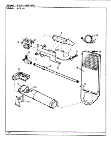 03 - Gas Carrying (Rev. E-G) parts for Norge Dryer DGL203H from AppliancePartsPros.com