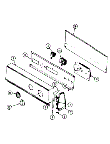 03 - Control Panel (Rev. E) parts for Norge Dryer DGM202W from AppliancePartsPros.com