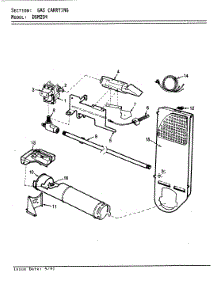 03 - Gas Carrying (Rev. A-D) parts for Norge Dryer DGM204A from AppliancePartsPros.com