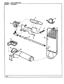 04 - Gas Carrying (Wht) parts for Norge Dryer DGM205W from AppliancePartsPros.com