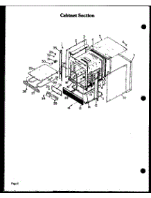 02 - Cabinet Section parts for Amana Oven DGO-851 from AppliancePartsPros.com