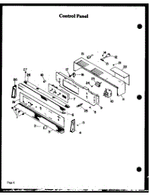 03 - Control Panel Section parts for Amana Oven DGO-851 from AppliancePartsPros.com