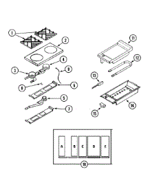 04 - Top Assembly / Gas Controls parts for Dynasty Range DGR2486G from AppliancePartsPros.com