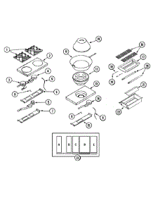 04 - Top Assembly / Gas Controls parts for Dynasty Range DGR607CBWOK from AppliancePartsPros.com