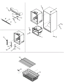 08 - Interior Cabinet & Freezer Shelves parts for Maytag Refrigerator MBF2254HES from AppliancePartsPros.com