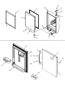 09 - Refrigerator Door parts for Maytag Refrigerator MBF2254HES from AppliancePartsPros.com