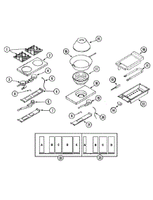 04 - Top Assembly / Gas Controls parts for Dynasty Range DGRC2485GWOK from AppliancePartsPros.com