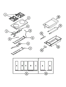 04 - Top Assembly / Gas Controls parts for Dynasty Range DGRC364G from AppliancePartsPros.com