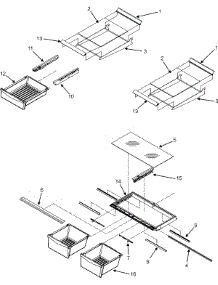 10 - Refrigerator Shelves parts for Maytag Refrigerator MBF2254HES from AppliancePartsPros.com