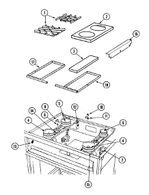 04 - Top Assembly / Gas Controls parts for Dynasty Range DGRS304 from AppliancePartsPros.com