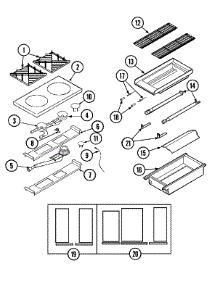 04 - Top Assembly / Gas Controls parts for Dynasty Range DGRSC364CB from AppliancePartsPros.com