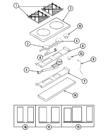 04 - Top Assembly / Gas Controls parts for Dynasty Range DGRSC366 from AppliancePartsPros.com