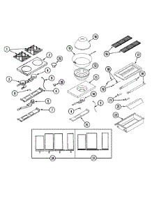 04 - Top Assembly / Gas Controls parts for Dynasty Range DGRSC485CBWOK from AppliancePartsPros.com