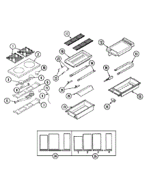 04 - Top Assembly / Gas Controls parts for Dynasty Range DGRSC606GCB from AppliancePartsPros.com