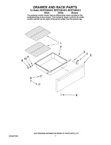 05 - Drawer And Rack Parts parts for Maytag Range MER5752BAW15 from AppliancePartsPros.com