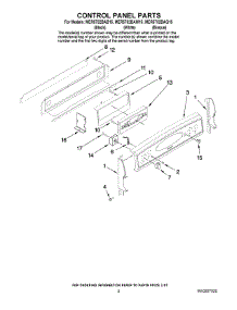 02 - Control Panel Parts parts for Maytag Range MER5752BAQ15 from AppliancePartsPros.com