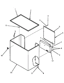 04 - Cabinet parts for Amana Washer DH1140 from AppliancePartsPros.com