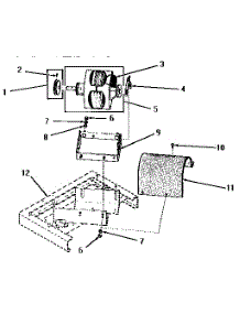 11 - Wash Motor parts for Amana Washer DH1140 from AppliancePartsPros.com