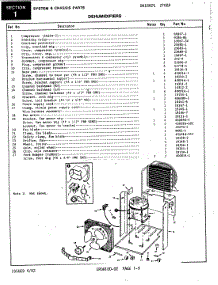 02 - System & Chassis parts for Maytag Dehumidifier DH18A2G- / 2F68A from AppliancePartsPros.com
