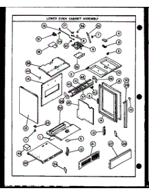 03 - Lower Oven Cabinet Assy parts for Amana Oven DHU709 from AppliancePartsPros.com