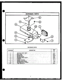 04 - Microwave Parts parts for Amana Oven DHU709 from AppliancePartsPros.com