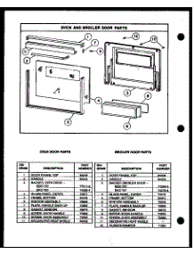 05 - Oven And Broiler Door Parts parts for Amana Wall Oven DKO757 from AppliancePartsPros.com