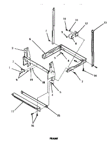 05 - Frame parts for Amana Dishwasher DL5600 from AppliancePartsPros.com