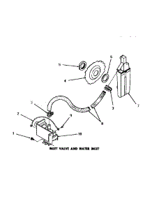 06 - Inlet Valve & Water Inlet parts for Amana Dishwasher DL5600 from AppliancePartsPros.com