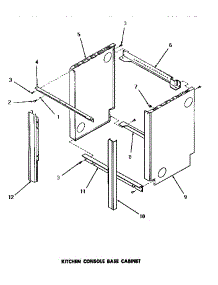 07 - Kitchen Console Base Cabinet parts for Amana Dishwasher DL5600 from AppliancePartsPros.com