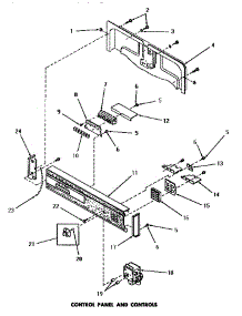 03 - Control Panel & Controls parts for Amana Dishwasher DL5700 from AppliancePartsPros.com