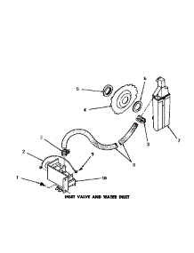 06 - Inlet Valve & Water Inlet parts for Amana Dishwasher DL5700 from AppliancePartsPros.com