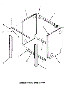 07 - Kitchen Console Base Cabinet parts for Amana Dishwasher DL5700 from AppliancePartsPros.com