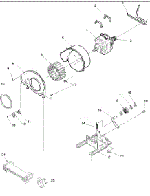 06 - Motor And Fan Assembly parts for Amana Dryer DLE330RAW / PDLE330RAW from AppliancePartsPros.com