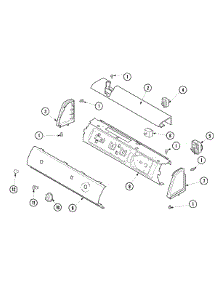 02 - Control Panel parts for Amana Dryer DLG330RAW from AppliancePartsPros.com