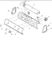 02 - Control Panel parts for Amana Dryer DLG330RAW / PDLG330RAW from AppliancePartsPros.com