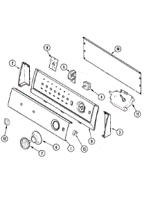 05 - Control Panel parts for Amana Washer DLW231RAW from AppliancePartsPros.com
